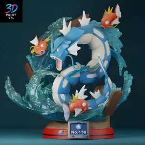 Gyarados Pokémon | STL for 3D Printers