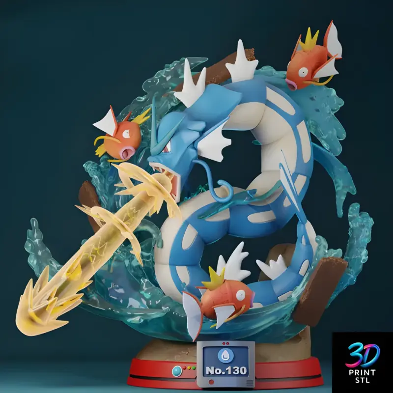 Gyarados Pokémon | STL for 3D Printers - Image 2