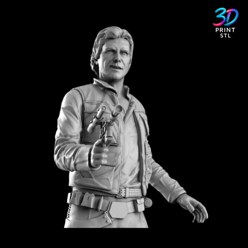 Han Solo Figure Star Wars | 3D Print Model | STL - Image 3