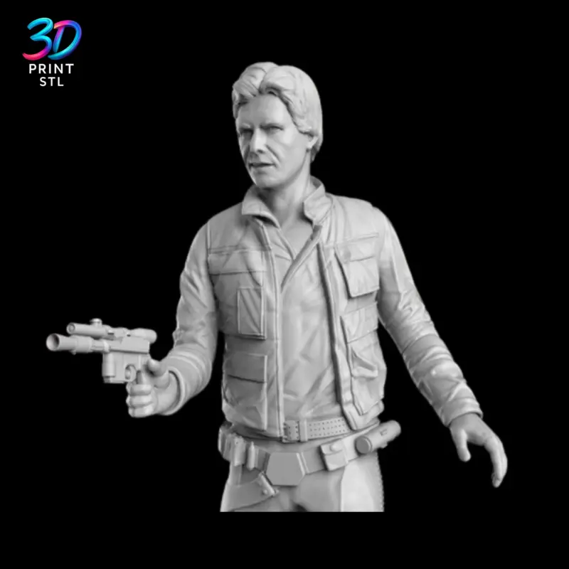 Han Solo Figure Star Wars | 3D Print Model | STL - Image 4