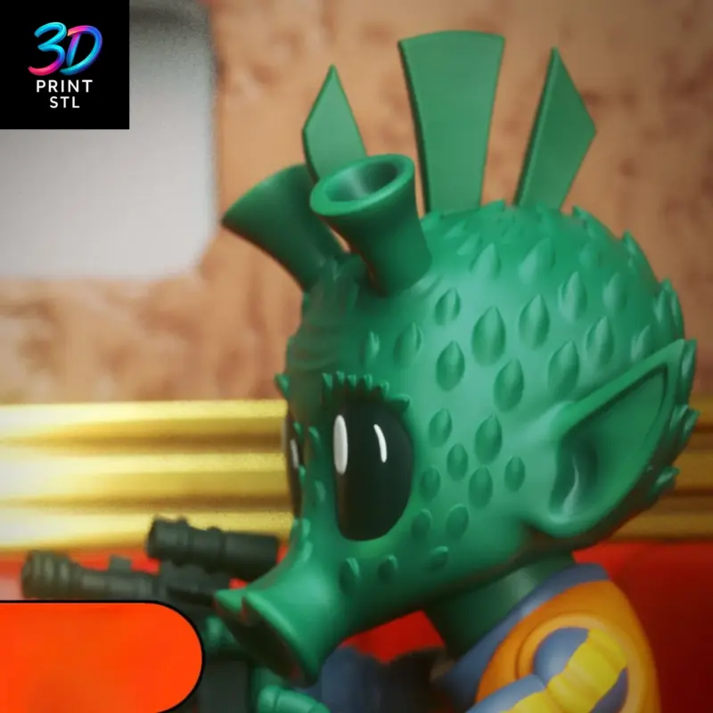 Han Solo vs Greedo Chibi Diorama Star Wars | 3D Print Model | STL - Image 3