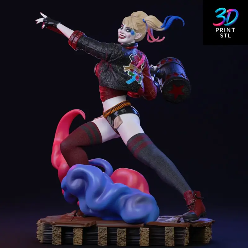 Harley Quinn Figure DC Comics | STL for 3D Printers - Image 2