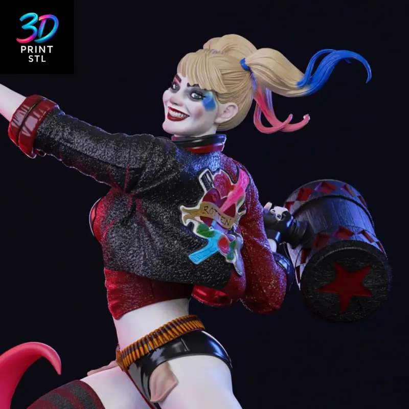 Harley Quinn Figure DC Comics | STL for 3D Printers - Image 4