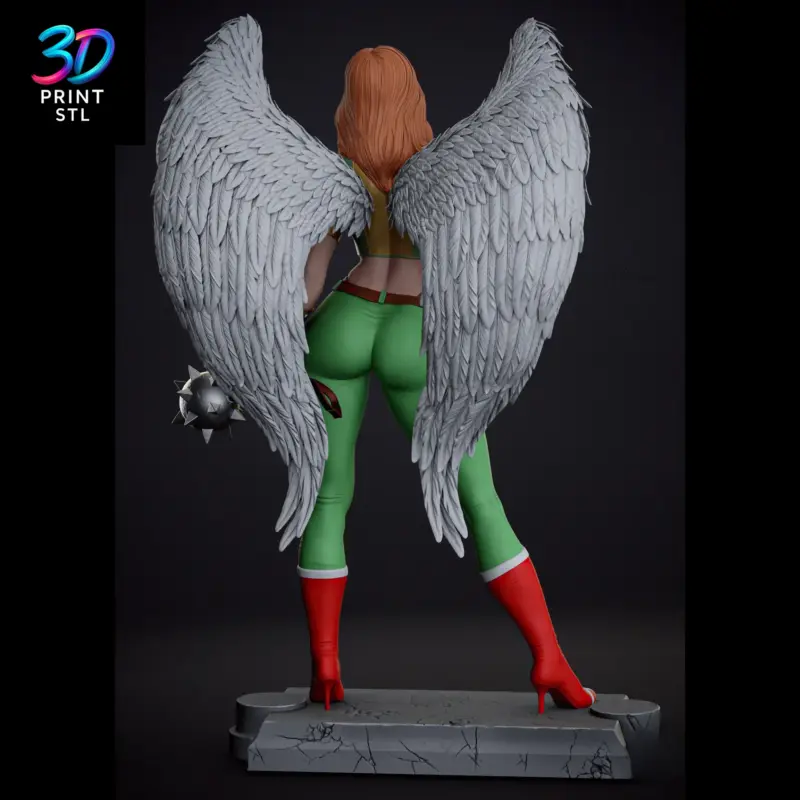 Hawkgirl Figure DC Superheroes | 3D Print Model | STL - Image 4