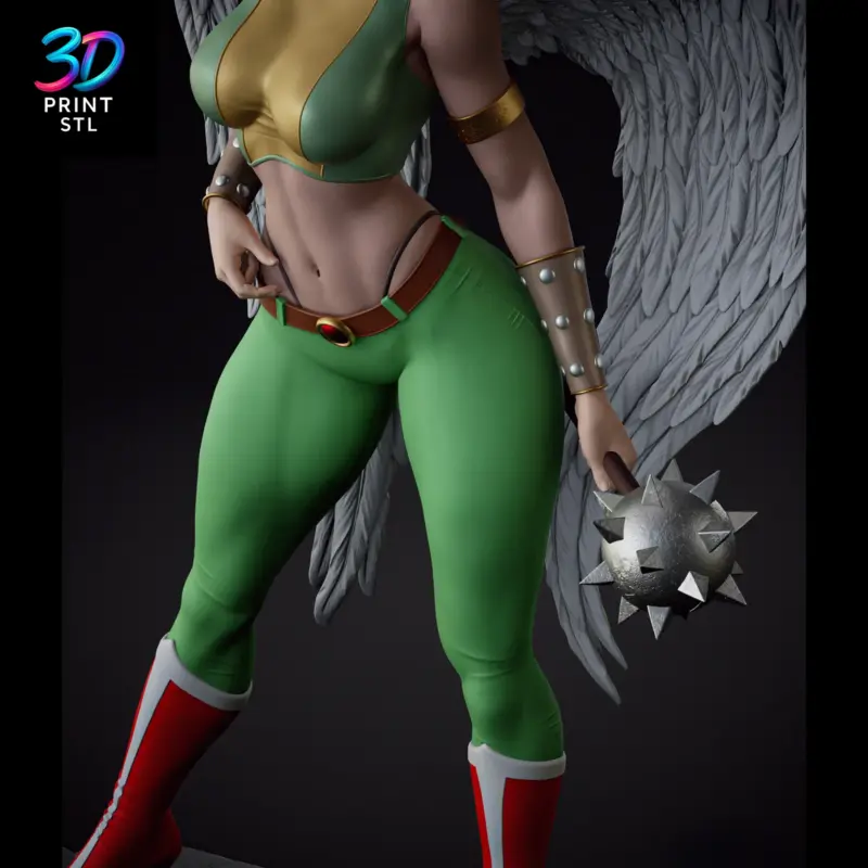 Hawkgirl Figure DC Superheroes | 3D Print Model | STL - Image 5