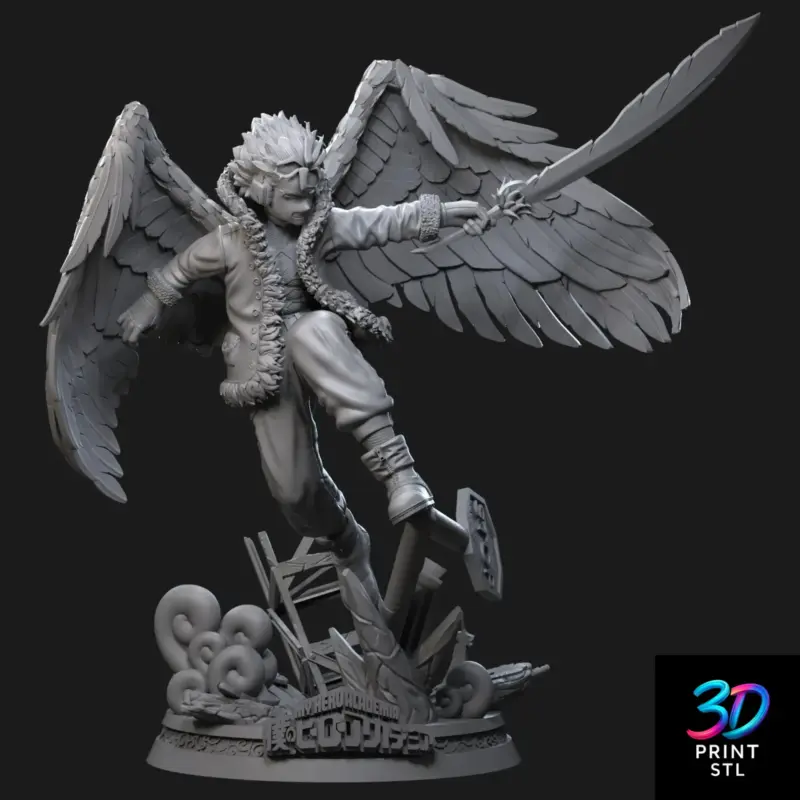 Hawks Figure My Hero Academia | 3D Print Model | STL