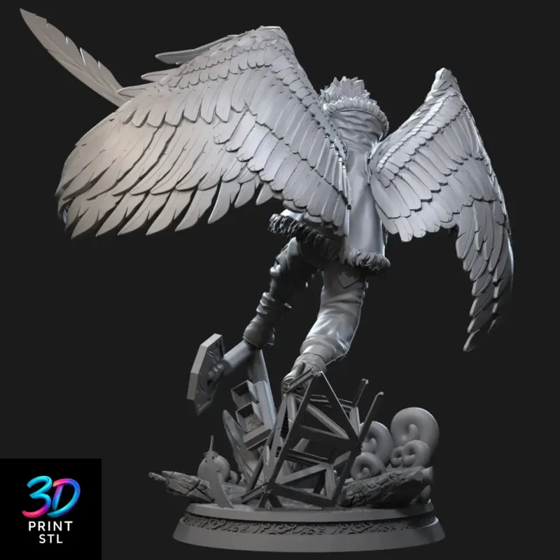 Hawks Figure My Hero Academia | 3D Print Model | STL - Image 3