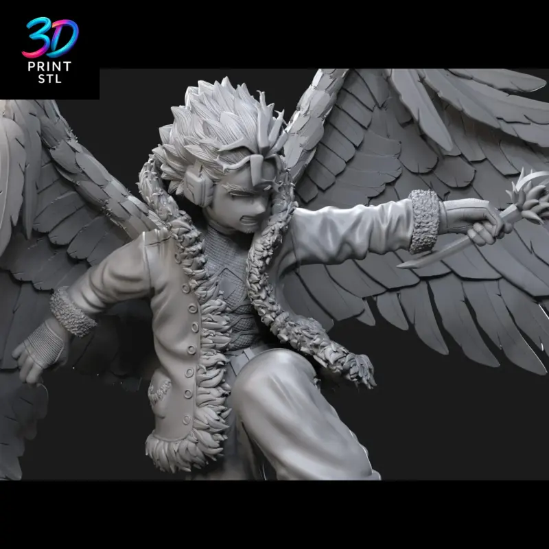 Hawks Figure My Hero Academia | 3D Print Model | STL - Image 4