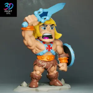 He-Man Chibi Masters of the Universe | 3D Print Model | STL