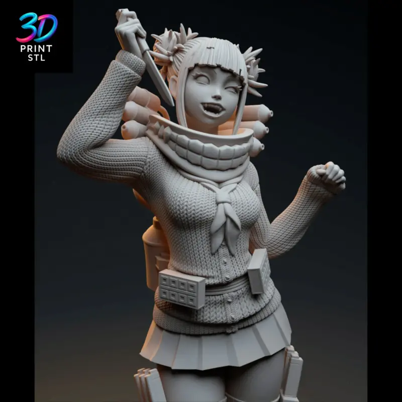 Himiko Toga Figure My Hero Academia | STL for 3D Printers - Image 4