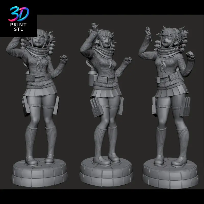 Himiko Toga Figure My Hero Academia | STL for 3D Printers - Image 6