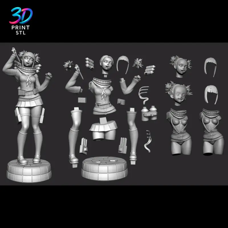 Himiko Toga Figure My Hero Academia | STL for 3D Printers - Image 7