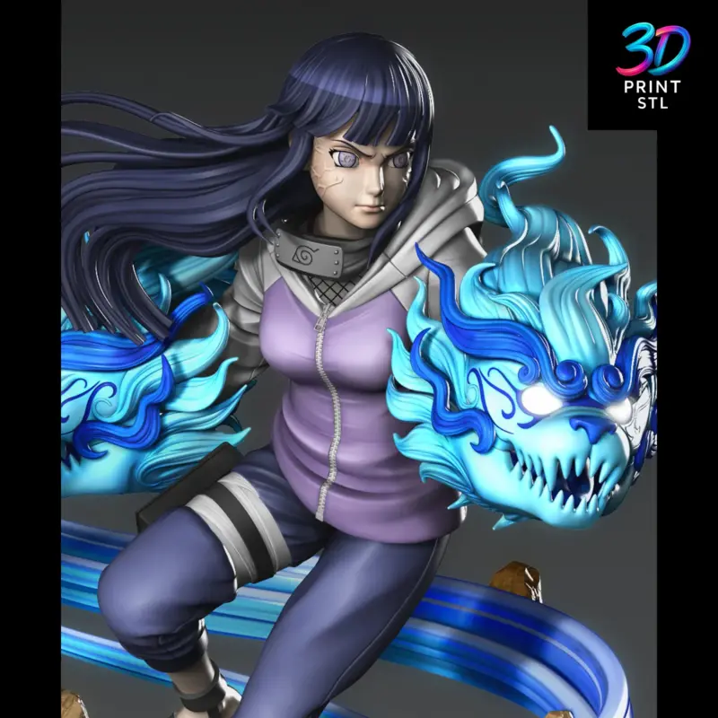 Hinata Hyuga Naruto Shippuden | STL File for 3D Printing - Image 3