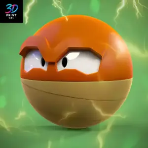 Hisuian Voltorb Pokémon | STL for 3D Printers