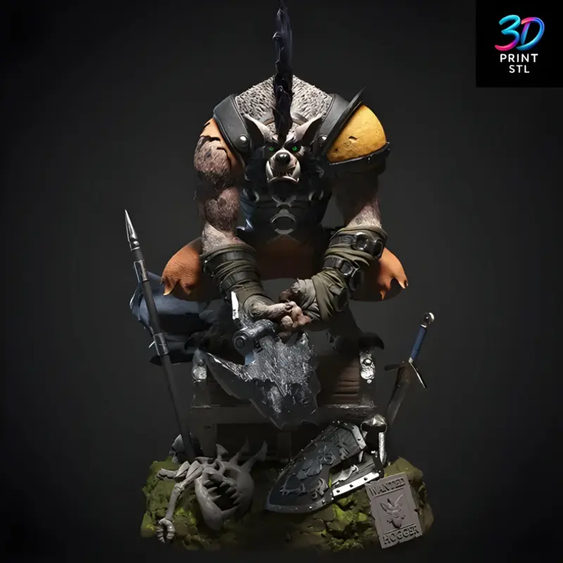 Hogger World of Warcraft | STL for 3D Printers - Image 4