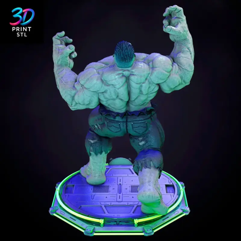 Hulk Figure Marvel Comics | STL for 3D Printers - Image 4