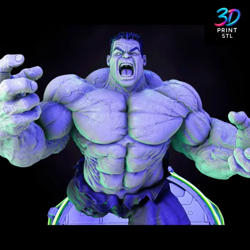 Hulk Figure Marvel Comics | STL for 3D Printers - Image 5