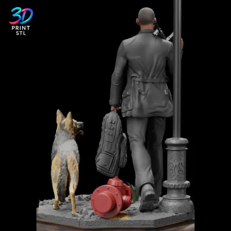 Will Smith Diorama I Am Legend | STL for 3D Printers - Image 3