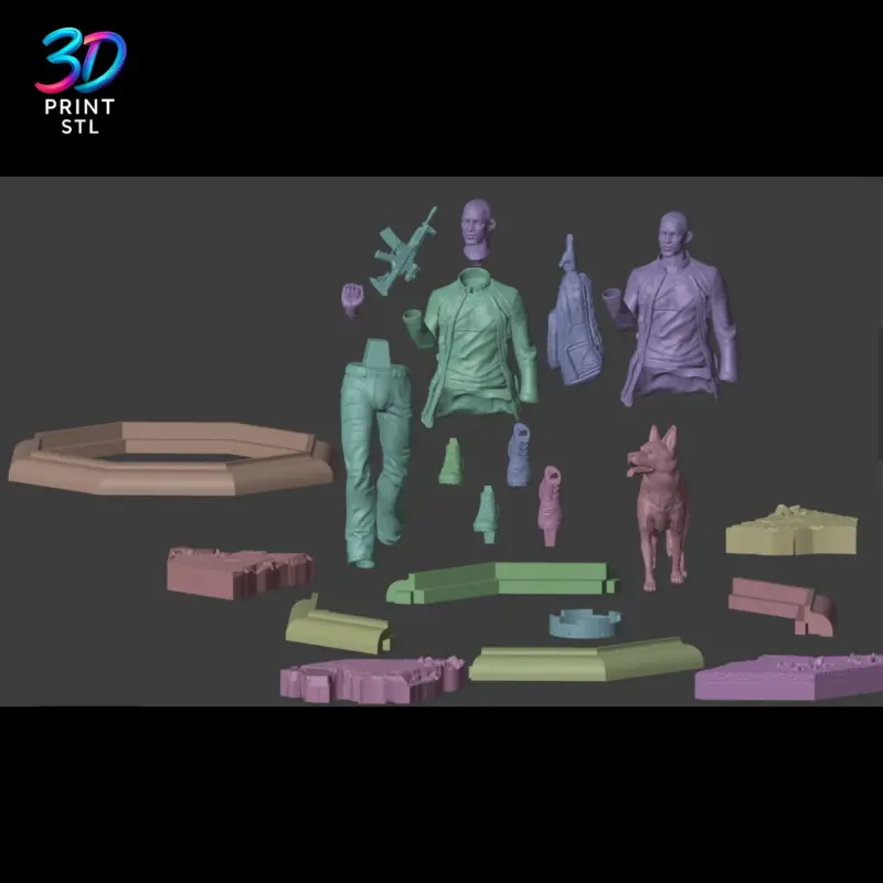 Will Smith Diorama I Am Legend | STL for 3D Printers - Image 6