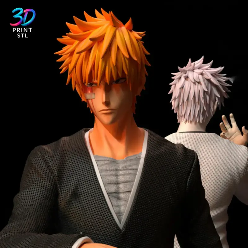 Ichigo Kurosaki & Hollow Ichigo Bleach | STL for 3D Printers - Image 4