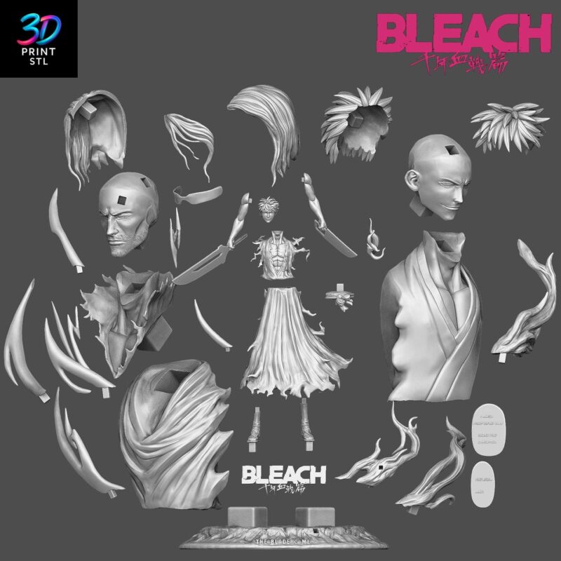 Ichigo Kurosaki Bleach | 3D Print File | STL - Image 4