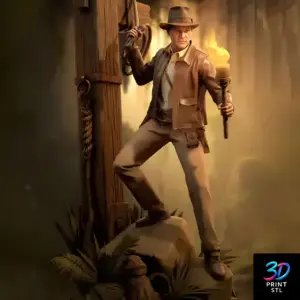 Indiana Jones | 3D Print File | STL