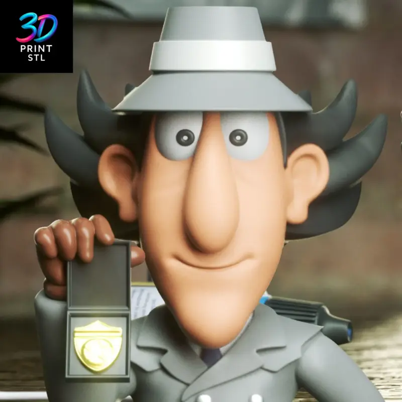 Inspector Gadget Chibi | STL File for 3D Printing - Image 3