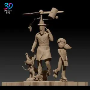 Inspector Gadget Diorama | 3D Print Model | STL