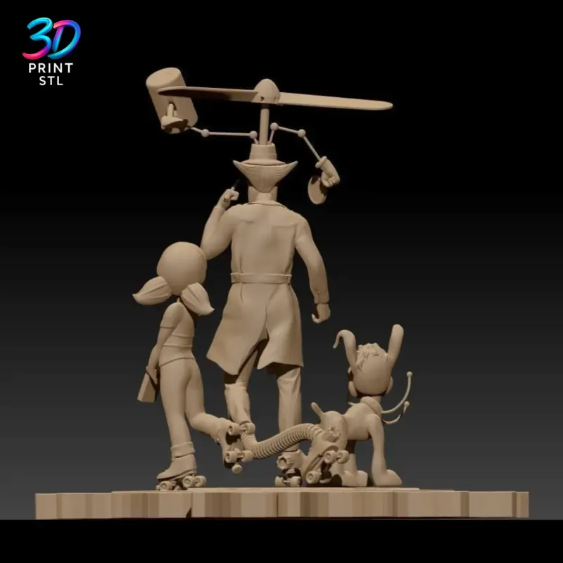 Inspector Gadget Diorama | 3D Print Model | STL - Image 2