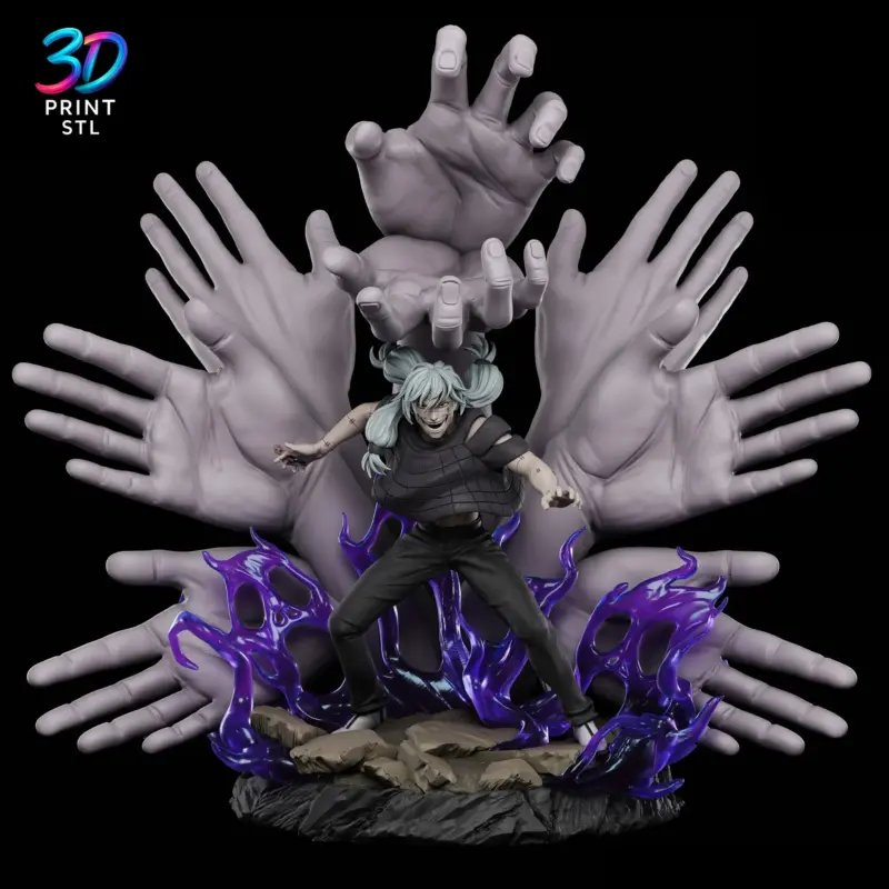 Itadori & Todo vs Mahito Diorama Jujutsu Kaisen | STL File for 3D Printing - Image 4