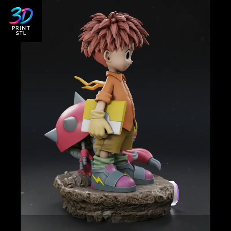 Izzy and Tentomon Figure Digimon Adventure | 3D Print Model | STL - Image 3