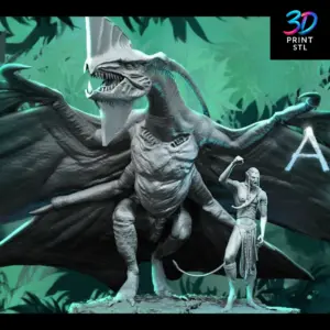 Jake Sully & Toruk Diorama Avatar | STL File for 3D Printing