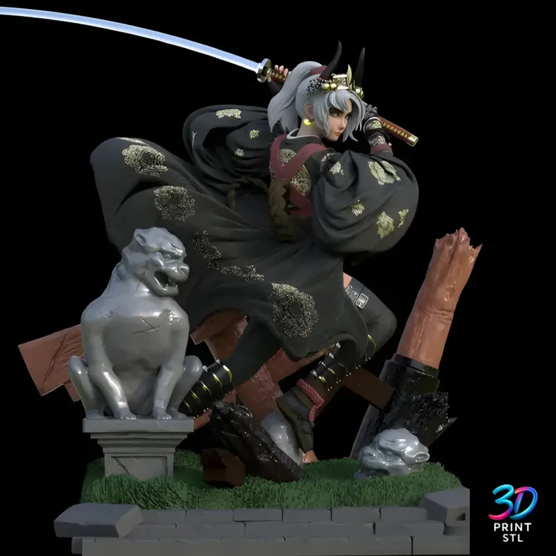 Japanese Warrior | 3D Print File | STL