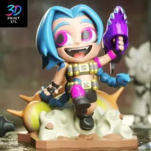 Jinx Chibi League of Legends | STL for 3D Printers