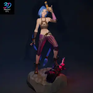 Jinx STL 3D Print Model 2