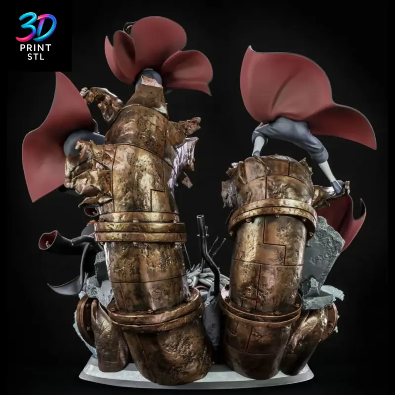 Jiraiya vs Pain Diorama Naruto Shippuden | STL File for 3D Printing - Image 4