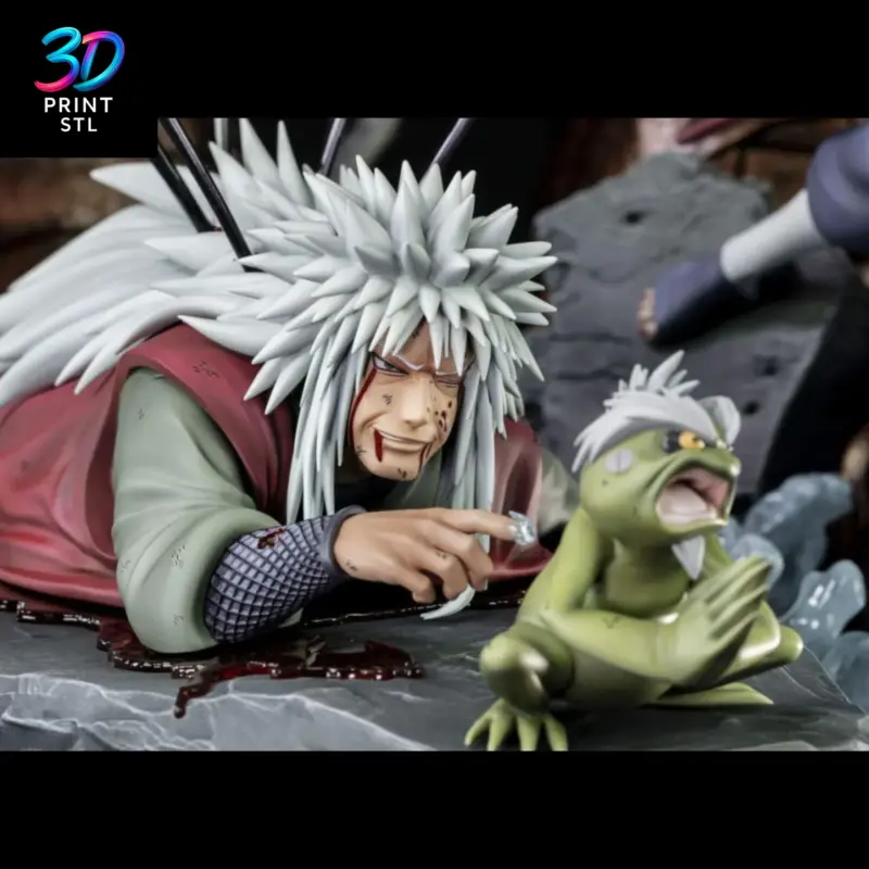 Jiraiya vs Pain Diorama Naruto Shippuden | STL File for 3D Printing - Image 5