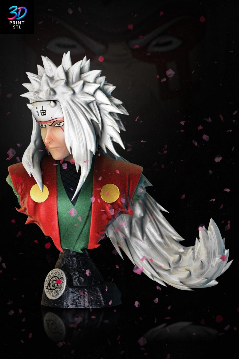 Jiraiya Bust Naruto | STL for 3D Printers - Image 3