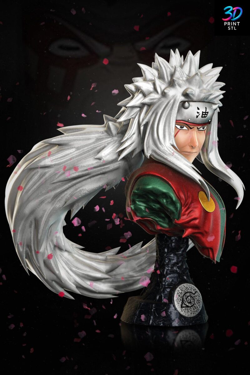 Jiraiya Bust Naruto | STL for 3D Printers - Image 4