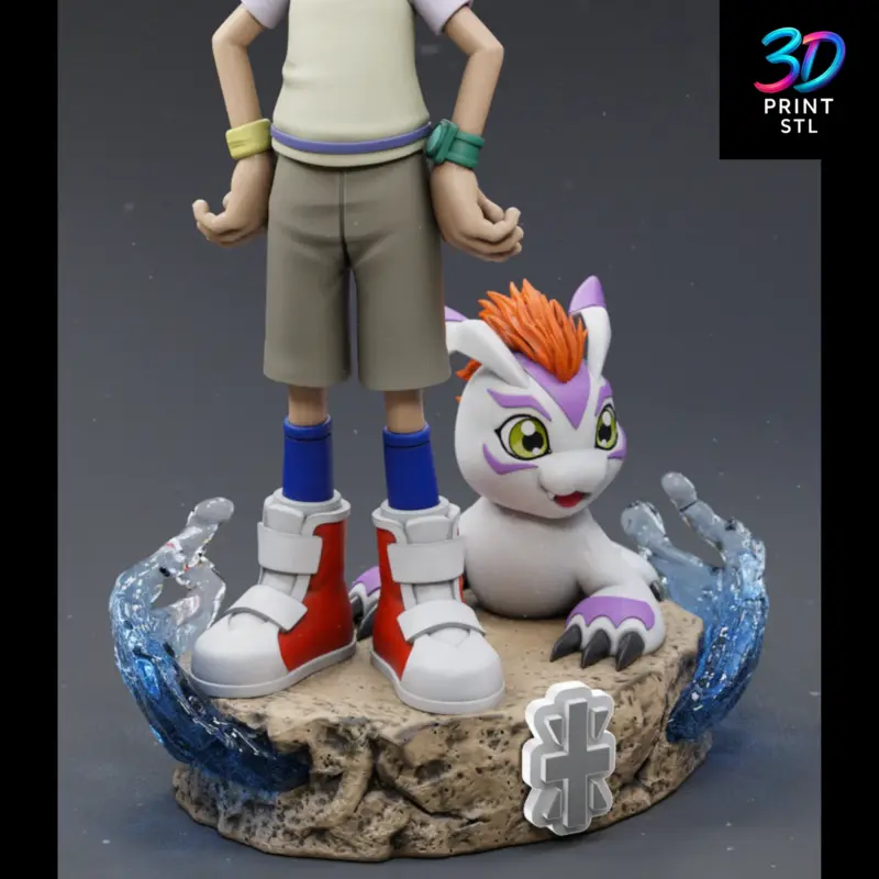 Joe & Gomamon Figure Digimon Adventure | STL File for 3D Printing - Image 5