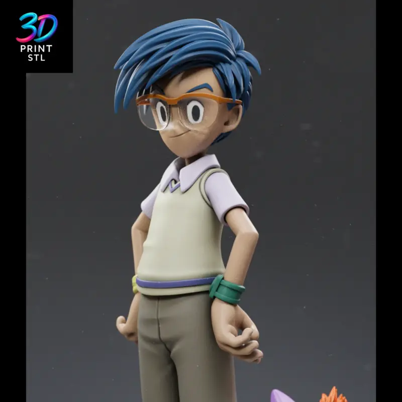 Joe & Gomamon Figure Digimon Adventure | STL File for 3D Printing - Image 6