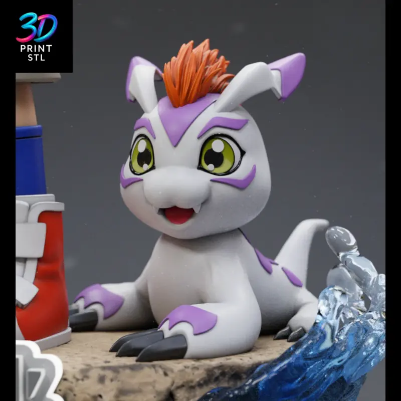 Joe & Gomamon Figure Digimon Adventure | STL File for 3D Printing - Image 7