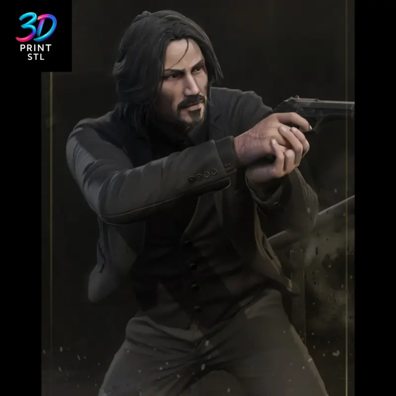 John Wick Figure | STL for 3D Printers - Image 2