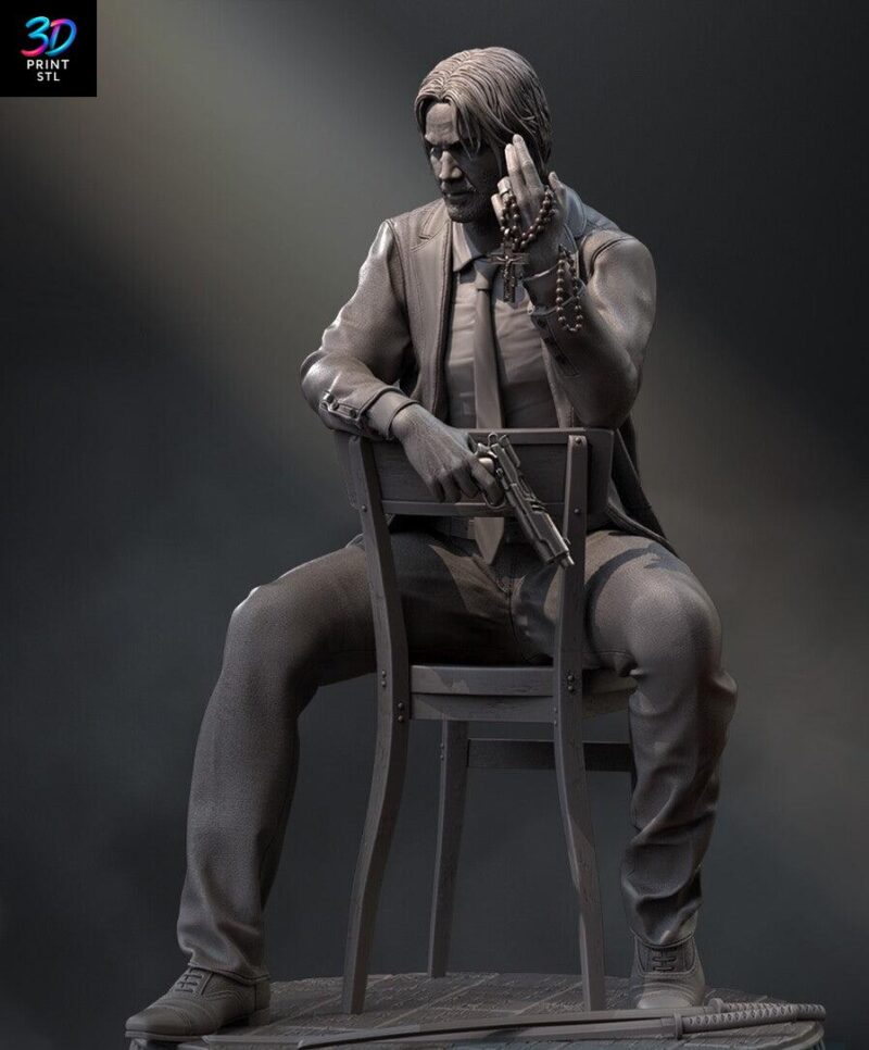 John Wick Figure John Wick | STL for 3D Printers - Image 2