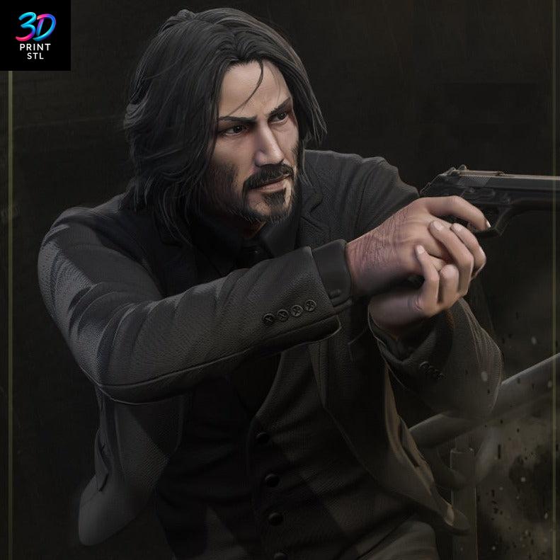John Wick Figure John Wick Movie | STL for 3D Printers
