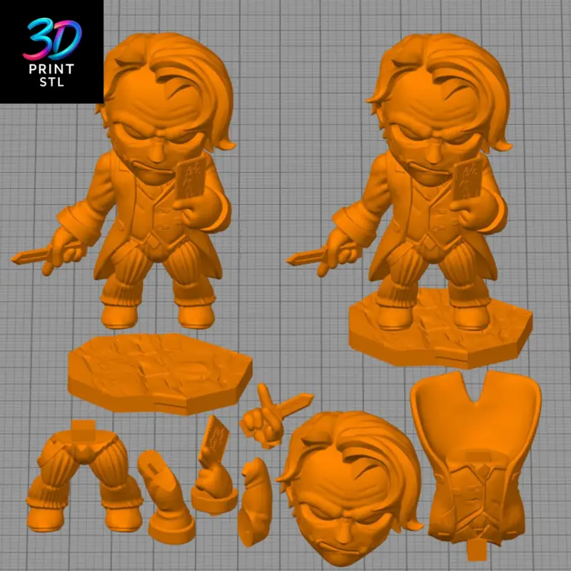 Joker Chibi DC Comics | STL for 3D Printers - Image 4