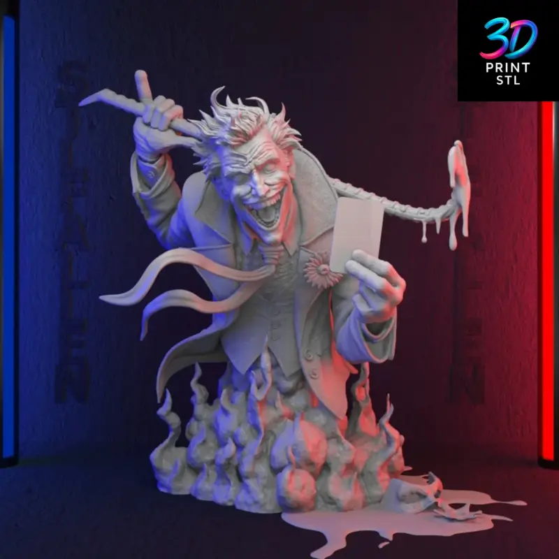 Joker Figure DC Comics | STL File for 3D Printing - Image 3