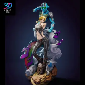 Jolyne Cujoh & Stand JoJo’s Bizarre Adventure | STL File for 3D Printing