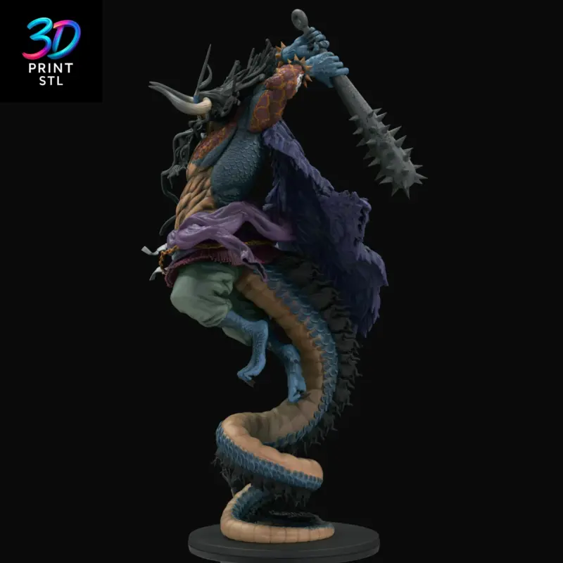 Kaido Figure One Piece | STL File for 3D Printing - Image 3
