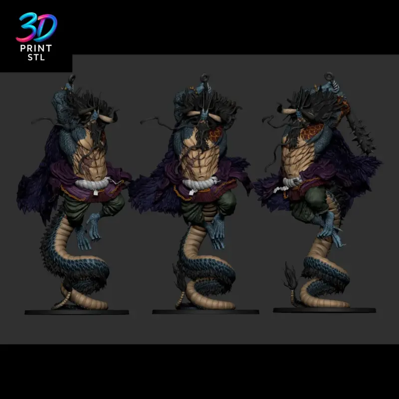 Kaido Figure One Piece | STL File for 3D Printing - Image 8